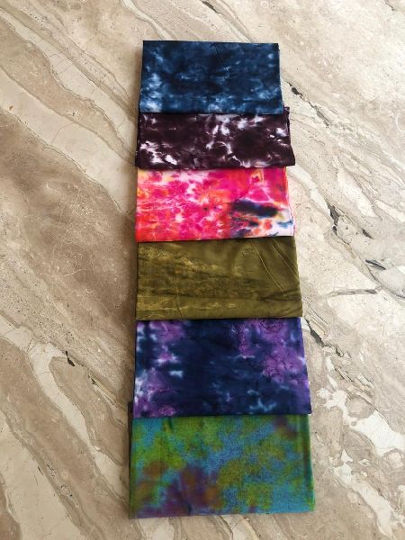 Tie and Dye Fabrics, Pattern : Plain, Color : Multicolor, Multi Color ...