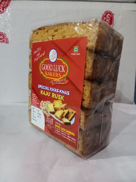 Good Luck Bakers Kaju Rusk, Packaging Type : Plastic Pouch