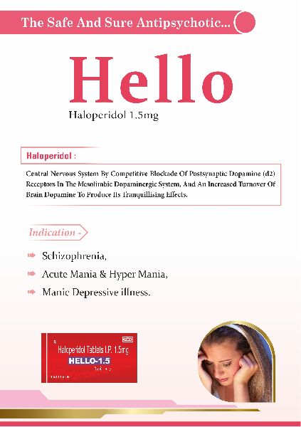 Haloperidol 1.5 mg / 10mg / 5 mg Tablets