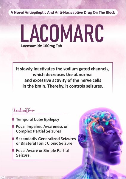 Lacomarc Lacosamide 100mg Tablets