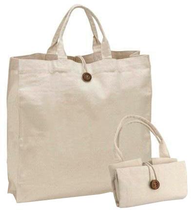Cotton Shopping Bag With Padded Rope Handle