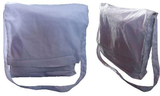 Natural White shoulder length long adjustable handle cotton bag