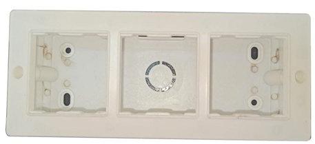 Rectangular ABS Plastic Modular Electrical Box, Color : White