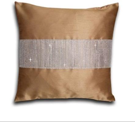 Light Brown Silk Cushion Covers