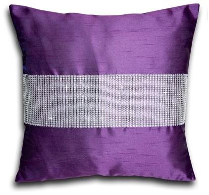 Purple Silk Cushion Covers