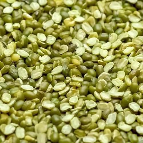 Organic Split Green Gram, For Cooking, Packaging Size : 1kg, 25kg, 50kg, 5kg