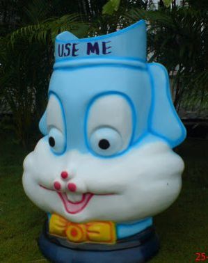 FRP Squirrel Shaped Dustbin