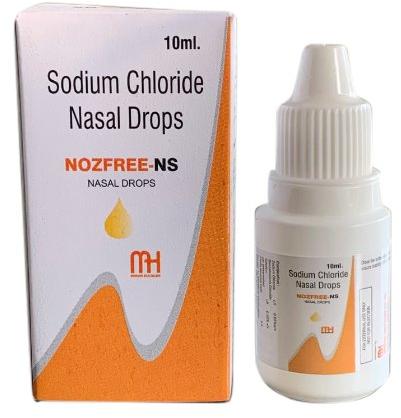 Sodium Chloride Nasal Drops, Packaging Size : 10 ml