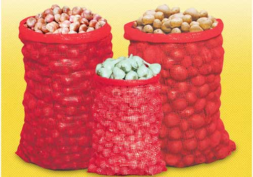 Plain Polypropylene Vegetable Leno Bag, Storage Capacity : 50kg, 25kg