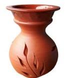 Plain Ceramic Coated Terracotta Pot, Feature : Fine Finish
