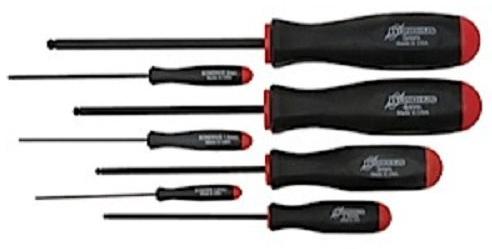 Bondhus 10687, Set 7 Ball End Screwdrivers 1.27-5mm