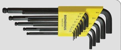 Bondhus 10995, Set 15 Ball End L-Wrenches 1.27-10mm-