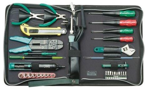 Proskit 1PK-690B,Professional ElectricalTool Kit 220V/Metric, Feature : Completely Integrated, Fireproof Certified