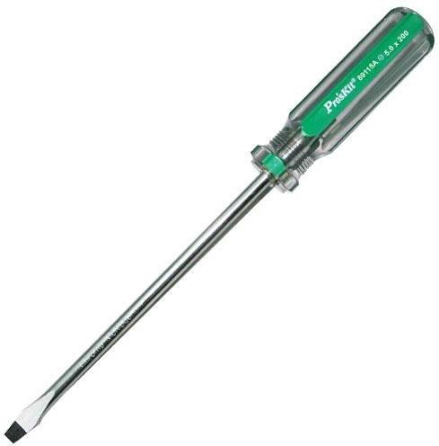 Proskit 89115A, Line Color Screwdrivers (5x200mm) Slotted89115A