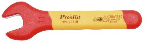 Proskit HW-V111B, VDE 1000V Insulated Single Open End Wrench 11mmHW-V111B