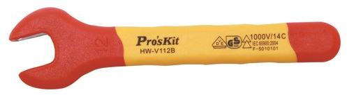 Proskit HW-V112B, VDE 1000V Insulated Single Open End Wrench 12mmHW-V112B