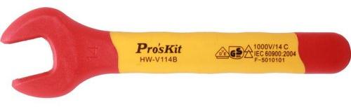 Proskit HW-V114B, VDE 1000V Insulated Single Open End Wrench 14mmHW-V114B