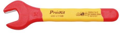 Proskit HW-V116B, VDE 1000V Insulated Single Open End Wrench 16mmHW-V116B