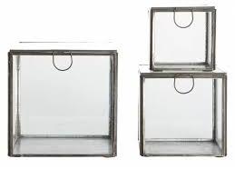 Hexagon Glass Box, Size : Customized