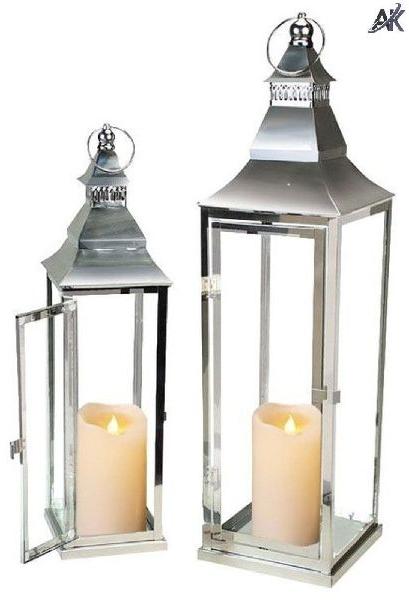 Steel decorative candle lanterns, Size : customized