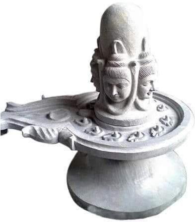 Marble Shivling, for Temples, Color : Grey