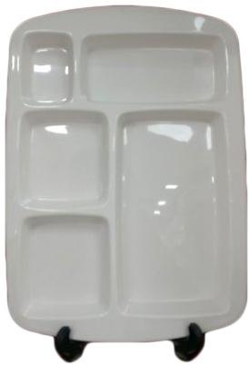 Melamine Dinner Plate, Color : White