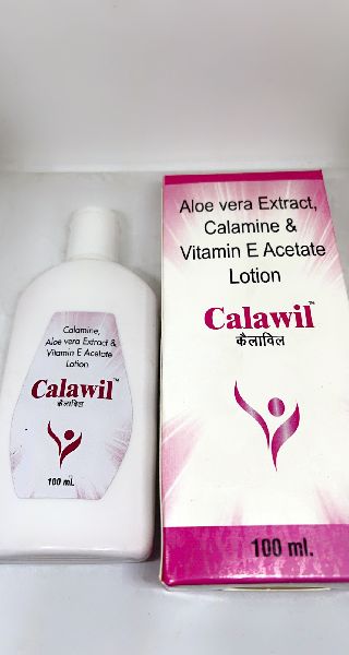 Calawil Lotion  ( Calamine Aloe vera Extract & Vitamin E  Acetate Lotion )