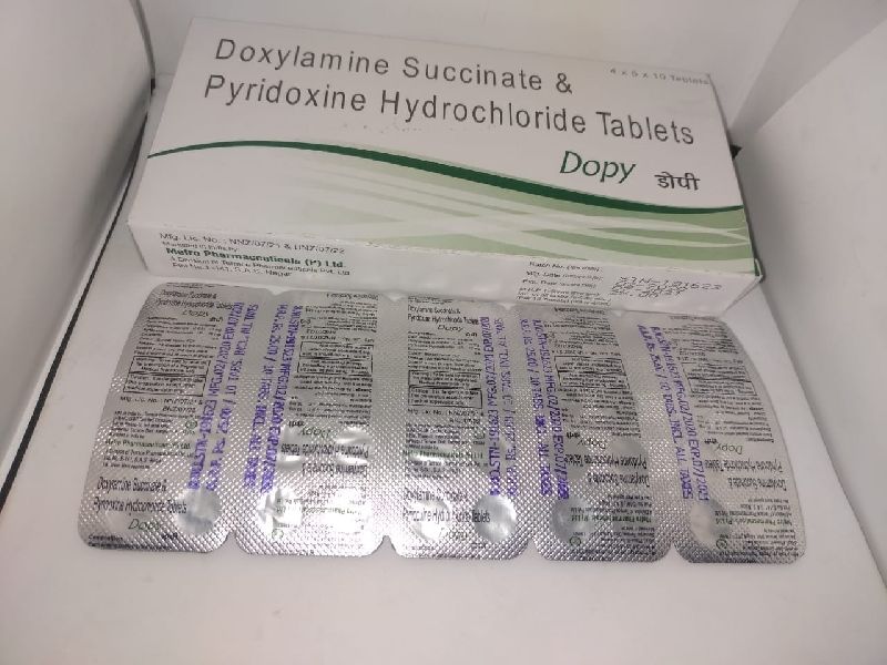 Dopy  ( Doxylamine Succinate & Pyridoxine  Hydrochloride Tablets  )