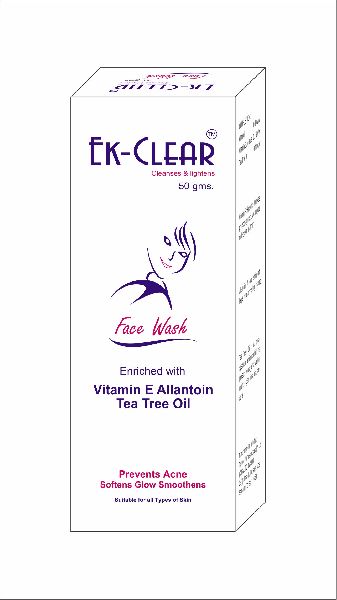 Ek - Clear Face Wash, Shelf Life : 1year