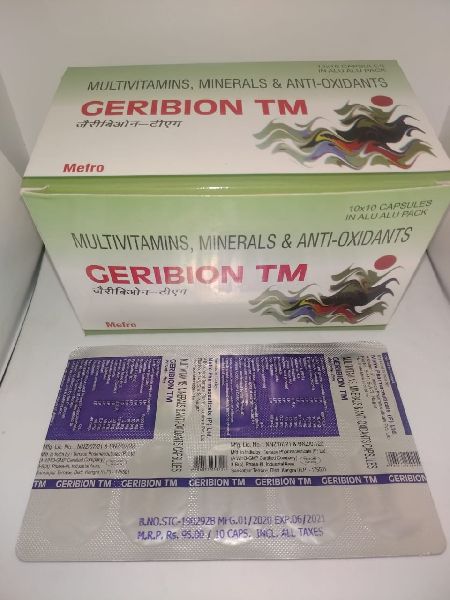 Geribion TM  ( Multivitamins, Minerals &amp;amp; Anti - Oxidants )