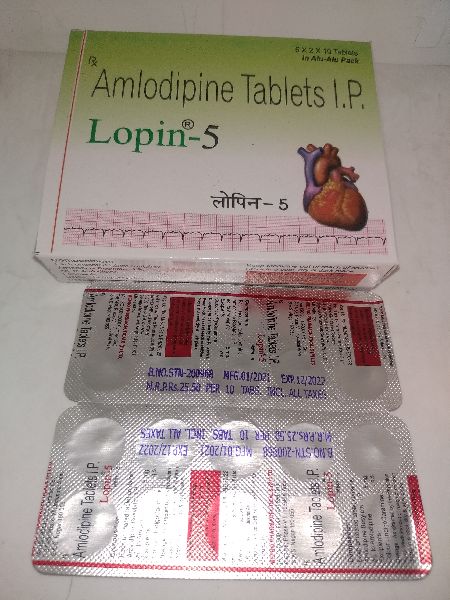 Lopin - 5  ( Amlodipine Tablets  5 mg )