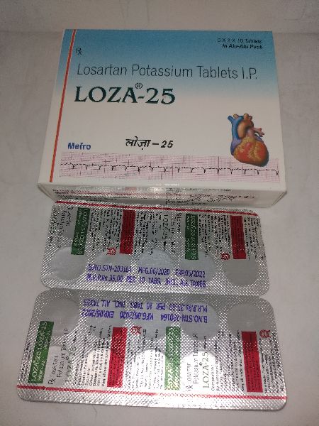 LOZA - 25  ( Losartan Potasssium 25 mg Tablets )