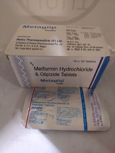 Metaglip  ( Metformin  Hydrochloride  & Glipizide 500 mg Tablets )