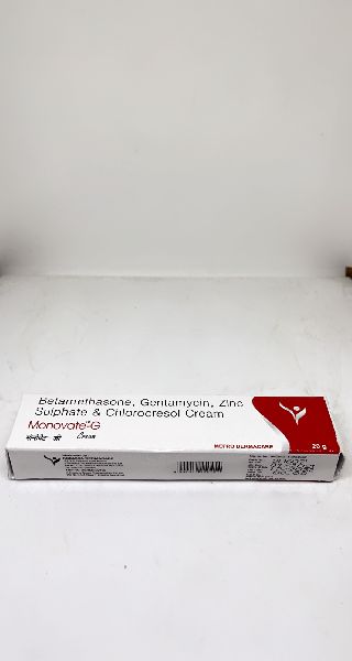 Monoate - G  ( Betamethasion,Gentamycin, Zinc  Sulphate & Chlorocresol Cream )