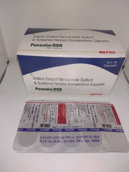 Panzolin - DSR (  Pantoprazole 40 mg. + Domperidone 30 mg Capsules  )