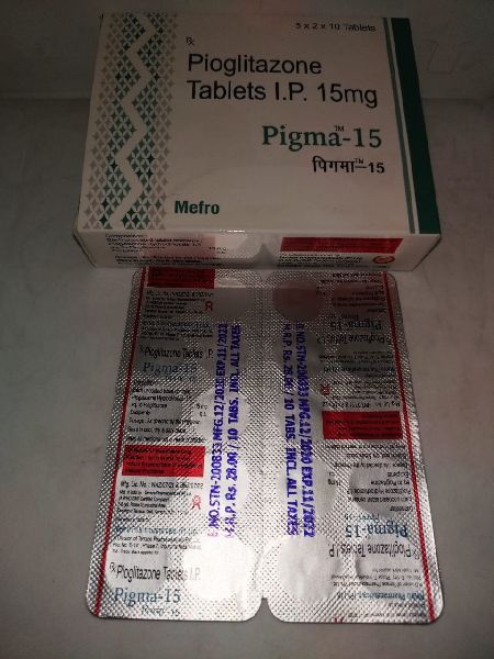 Pigma - 15  mg  ( Pioglitazone  15 mg Tablets  )