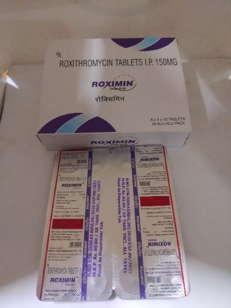 Roximin  (  Roxithromycin 150 mg Tablets )