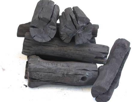 Round Stick Hardwood Charcoal, for High Heating, Steaming, Form : Solid