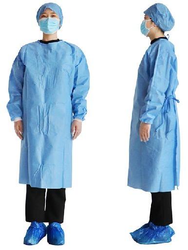 Blue Disposable Gown