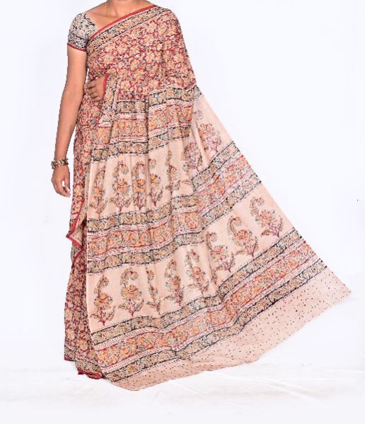 Hand Blocked Saree