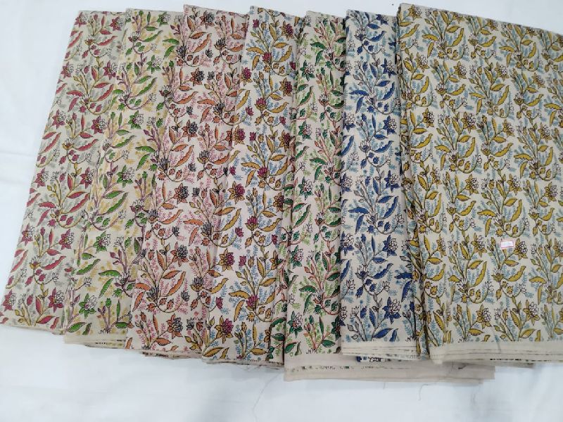 Kalamkari printed cotton fabric, Specialities : Shrink-Resistant