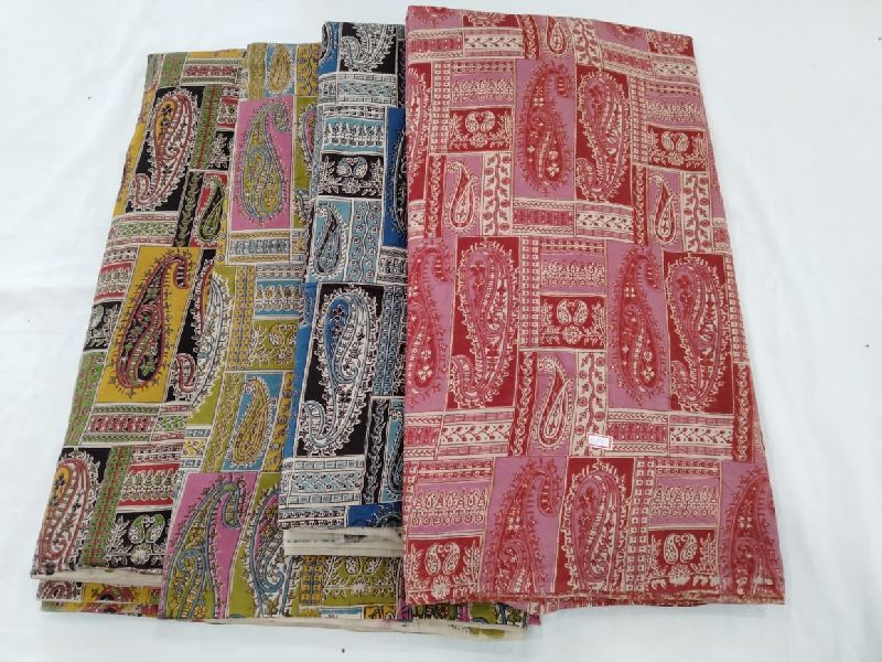 Mango kalamkari screen printing reyon fabric, Occasion : Ethnic Wear