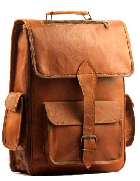 Handmade Leather Fancy Backpack Bag, Size : Standard