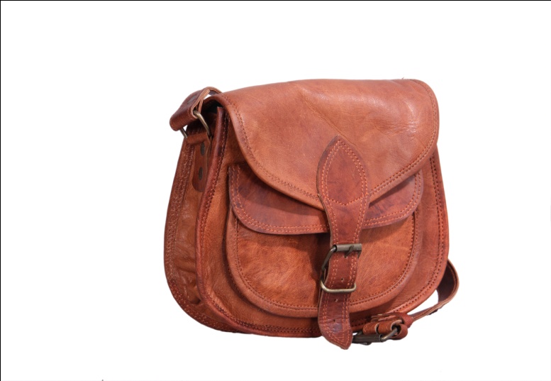 Handmade Leather Sling Purse Bag, Size : Standard