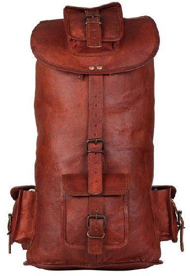 Handmade Leather Unisex Backpack Bag