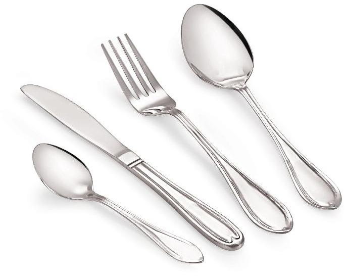 Stainless Steel Cutlery Set, Color : Silver
