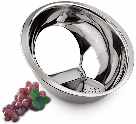 Round Stainless Steel Drain Bowl, Size : 24, 26 CM