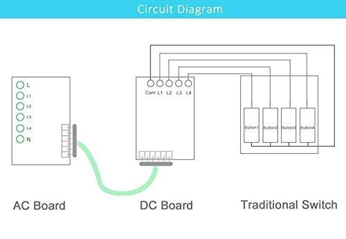 SmartiQo WiFi 4 Node Retrofit Switch Module