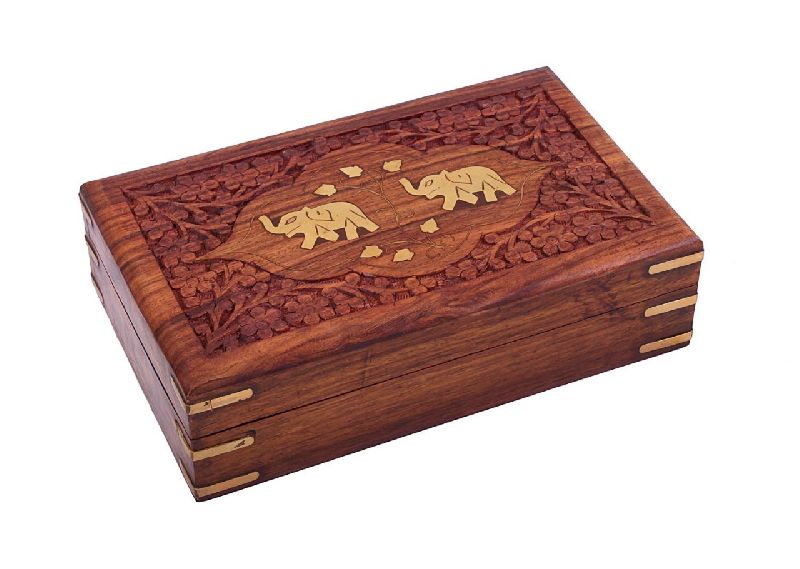Polished Wooden Boxes, for Cosmetics Items, Storing Jewelry, Feature : Good Quality Stylish, High Strength
