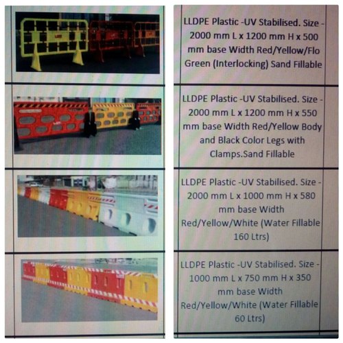 Plastic Traffic Barrier